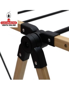 TENDEDERO ROPA ALAS PLEGABLE ACERO-BAMBU MODELO AERIA-N13M.