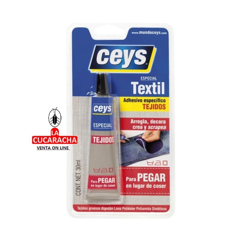 PEGAMENTO CEYS TEXTIL CEYS 30ML*** PEGAMENTO CEYS TEXTIL CEYS 30ML***