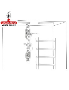COLGADOR BICICLETA TECHO ACERO MODELO 750.