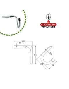 COLGADOR BICICLETA TECHO ACERO MODELO 750.