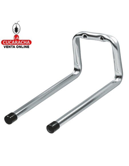COLGADOR DOBLE MULTIUSOS PARED ACERO 12X190MM MODELO 758.