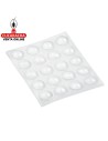 BLISTER 40-GOTA PROTECTORA ADHESIVA PVC MUEBLES 8x2.5mm MODELO 610.
