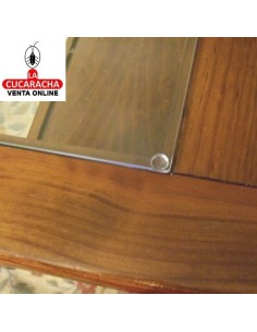 BLISTER 40-GOTA PROTECTORA ADHESIVA PVC MUEBLES 8x2.5mm MODELO 610.