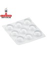 BLISTER 24-GOTA PROTECTORA ADHESIVA PVC MUEBLES 12x3mm MODELO 611.