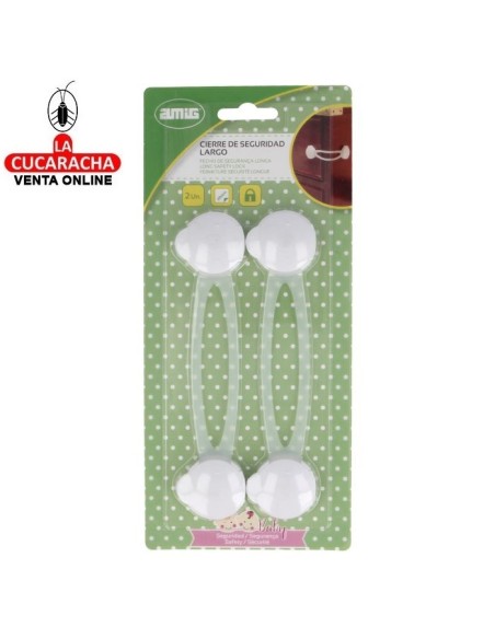 BLISTER 2-CIERRE SEGURIDAD MULTIUSO LARGO ADHESIVO MODELO CS505.