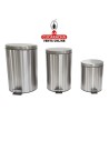 CUBO ACERO INOX CON PEDAL MODELO BAKO.