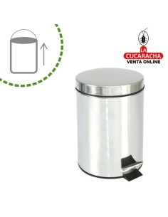 CUBO ACERO INOX CON PEDAL MODELO BAKO.