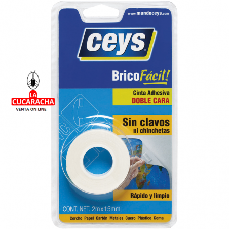 CINTA DOBLE CARA ADHESIVA CEYS*** CINTA DOBLE CARA ADHESIVA CEYS***