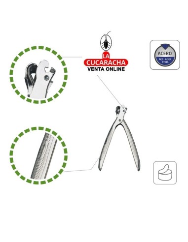 ABRELATAS DE TENAZA ACERO NIQUELADO...