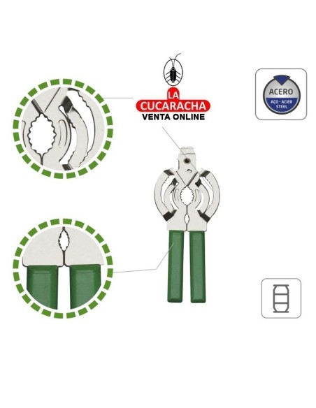 BLISTER ABREBOTES DE TENAZA ACERO CROMADO MODELO 2.