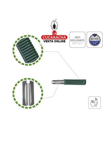 BLISTER PELAPATATAS ACERO INOX MODELO 1.