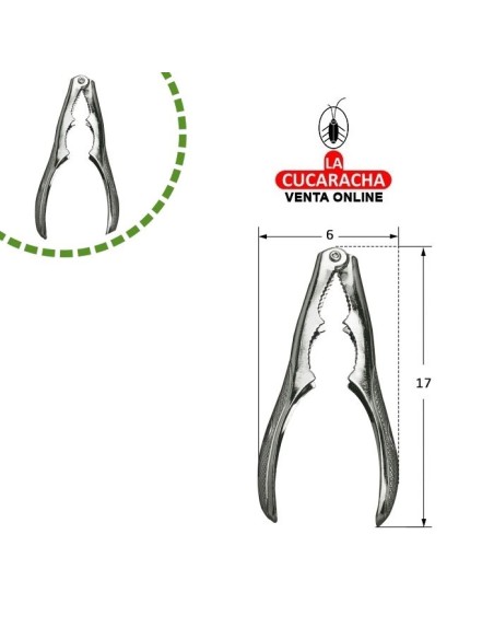 CASCANUECES ACERO CROMADO MODELO 1.