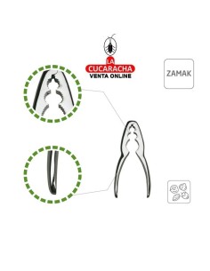 CASCANUECES MARISQUERO ZAMAC MACIZO CROMADO MODELO 12.