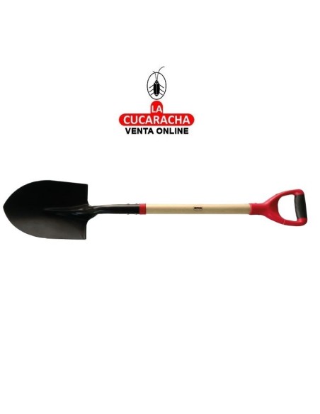 PALA ACERO MANGO MADERA ASA PLASTICO 110CM MODELO P33.