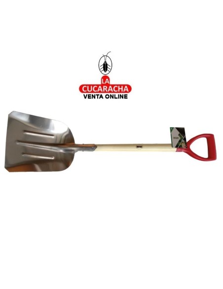 PALA ALUMINIO CUADRADA MANGO MADERA 110CM MODELO P35.