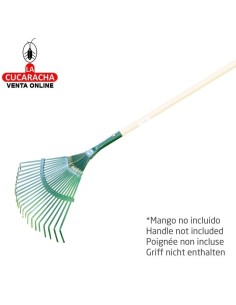 ESCOBA METALICA JARDIN 22 PUAS SIN MANGO 40CM MODELO P37.