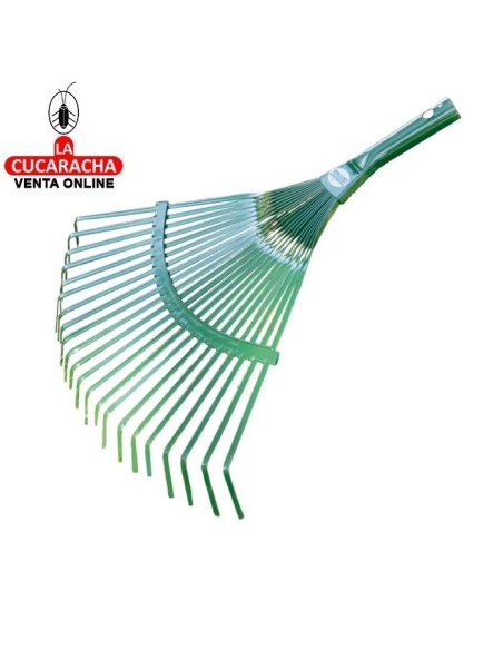 ESCOBA METALICA JARDIN 22 PUAS SIN MANGO 40CM MODELO P37.