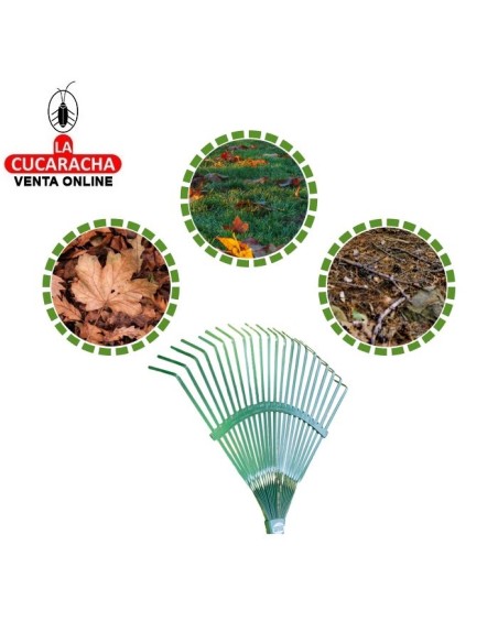 ESCOBA METALICA JARDIN 22 PUAS SIN MANGO 40CM MODELO P37.