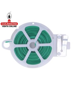 ROLLO ALAMBRE 30M PLASTIFICADO FLEXIBLE CON CORTADOR METALICO MODELO P40.