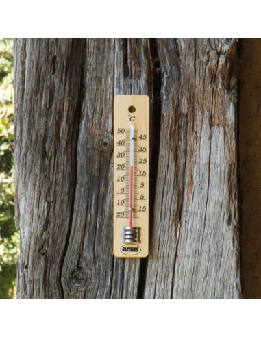 TERMOMETRO ANALOGICO BASE MADERA...