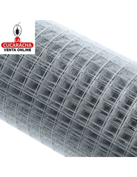 ROLLO 1X5 METROS MALLA METALICA GALVANIZADA CUADRADA MODELO 2321.