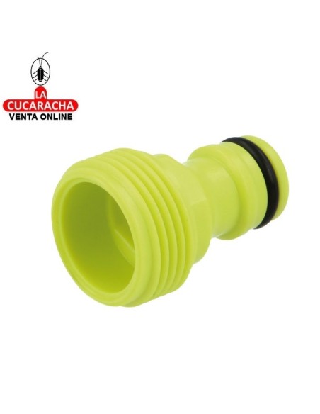 BLISTER ADAPTADOR MACHO CON ROSCA ABS UNION GRIFO MANGUERA MODELO R03.