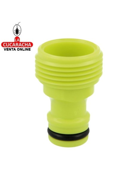 BLISTER ADAPTADOR MACHO CON ROSCA ABS UNION GRIFO MANGUERA MODELO R03.