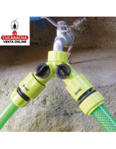BLISTER CONECTOR 2 VIAS REGULABLE ABS UNION GRIFO MANGUERA MODELO R05.