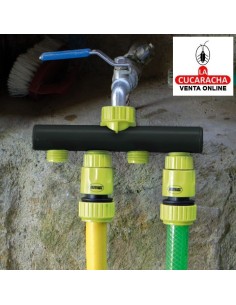 BLISTER CONECTOR 4 VIAS REGULABLE ABS UNION GRIFO MANGUERA MODELO R06.