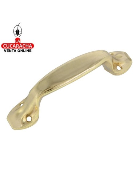 Tirador ACERO LATONADO BARNIZADO MUEBLES Modelo 5.