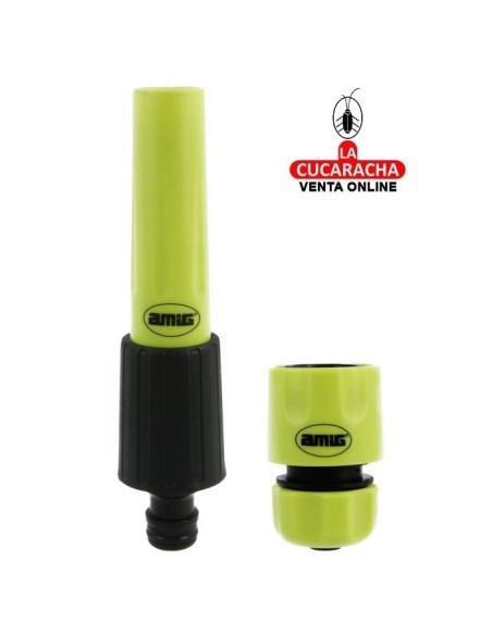 BLISTER KIT RIEGO ABS LANZA DE RIEGO Y EMPALME RAPIDO 1/2 STOP MODELO R31.