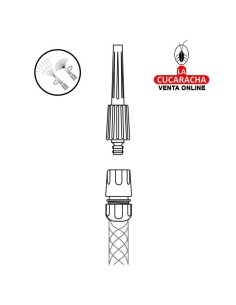 BLISTER KIT RIEGO ABS LANZA DE RIEGO Y EMPALME RAPIDO 1/2 STOP MODELO R31.