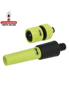 BLISTER KIT RIEGO ABS LANZA DE RIEGO Y EMPALME RAPIDO 3/4 STOP MODELO R32.