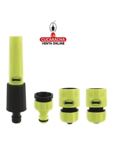 BLISTER KIT RIEGO ABS LANZA-ADAPTADOR/REDUCTOR Y 2 EMPALMES RAPIDO 1/2-3/4 STOP MODELO R33.