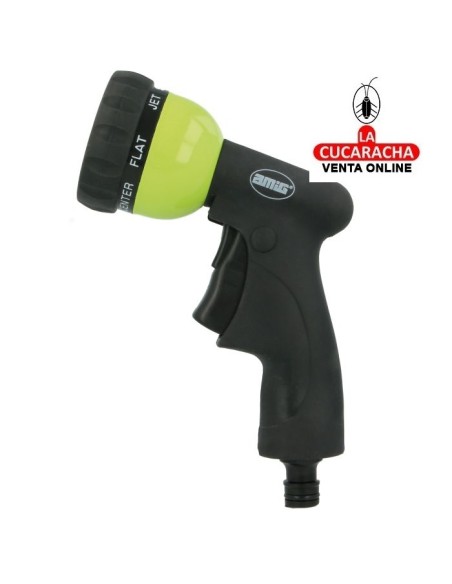 BLISTER PISTOLA RIEGO 180MM METALICA 7 FUNCIONES MODELO R24.