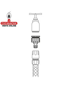 ADAPTADOR Y REDUCTOR ABS UNION GRIFO MANGUERA MODELO R01 PLUS.