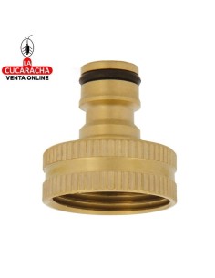 ADAPTADOR ROSCA UNION GRIFO Y MANGUERA LATON MODELO R02.
