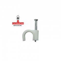ESTUCHE GRAPAS CABLE REDONDO