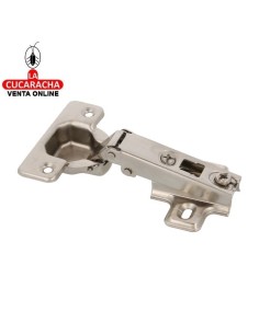BISAGRA DE CAZOLETA FIJA ACERO NIQUELADA 35MM MODELO 4500-4600-4700 NIZA.