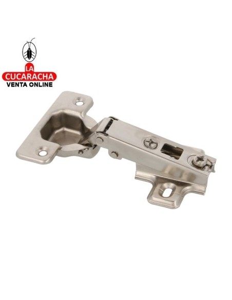 BISAGRA DE CAZOLETA FIJA ACERO NIQUELADA 35MM MODELO 4500-4600-4700 NIZA.