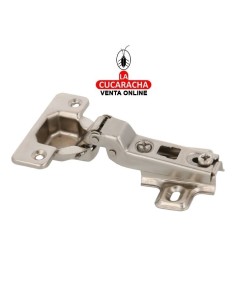 BISAGRA DE CAZOLETA FIJA ACERO NIQUELADA 35MM MODELO 4500-4600-4700 NIZA.