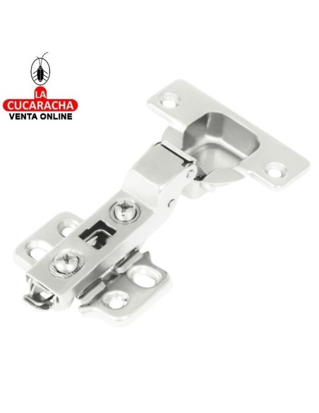 BISAGRA DE CAZOLETA ACERO ACODADA NIQUELADA 35MM MODELO 4100 NIZA.