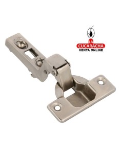 BISAGRA DE CAZOLETA ACERO SUPER ACODADA NIQUELADA 35MM MODELO 4200 NIZA.