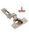 BISAGRA DE CAZOLETA ACERO SUPER ACODADA NIQUELADA 35MM MODELO 4200 NIZA.