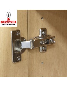 BISAGRA DE CAZOLETA FIJA ACERO RECTA NIQUELADA 35MM MODELO 4500.