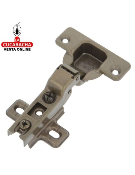 BISAGRA DE CAZOLETA FIJA ACERO ACODADA 35MM MODELO 4600.