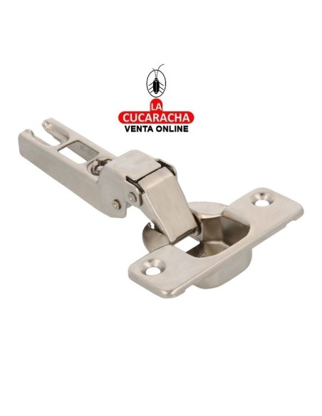 BISAGRA DE CAZOLETA FIJA ACERO ACODADA 35MM MODELO 4600.
