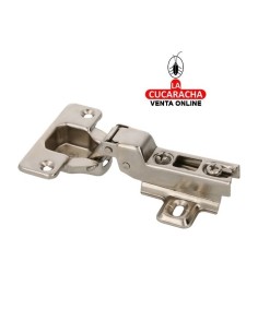 BISAGRA DE CAZOLETA FIJA ACERO ACODADA 35MM MODELO 4600.