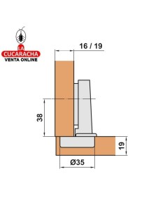 BISAGRA DE CAZOLETA ACERO... 2