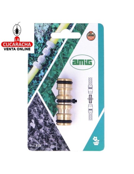 BLISTER MANGUITO LATON CONEXION RAPIDA 2 MANGUERAS MODELO R10.